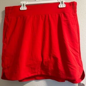 CRZ YOGA Vibrant Red Mini Skirt